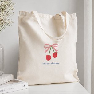 Sac fourre-tout Illustration mignonne avec nœud