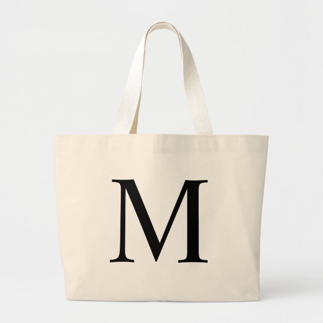 Sac fourre-tout initial à éléphant de M (Devant)