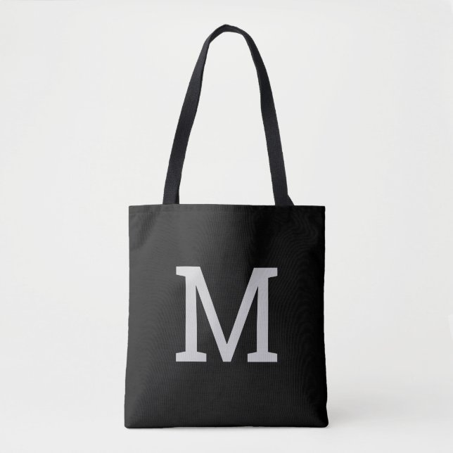 Sac fourre-tout initial du monogramme personnalisé (Devant)