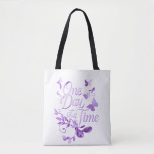 Sac fourre-tout inspirant "Un jour à la fois" – Es