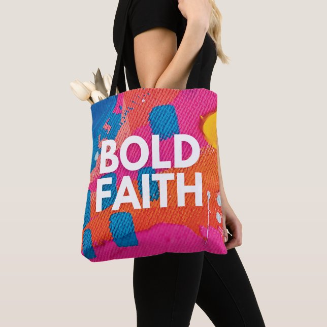 Sac fourre-tout inspirateur de foi audacieuse Abst (De près)