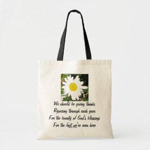 Sac fourre-tout inspiré à marguerite