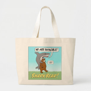 Sac fourre-tout invincible drôle à requin et à