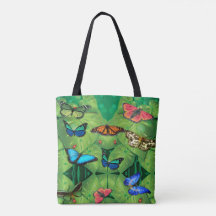 Sac fourre-tout Jardin de papillons tropicaux