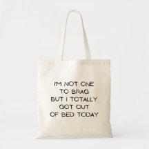 Sac fourre-tout 'Je ne suis pas du genre à me vant