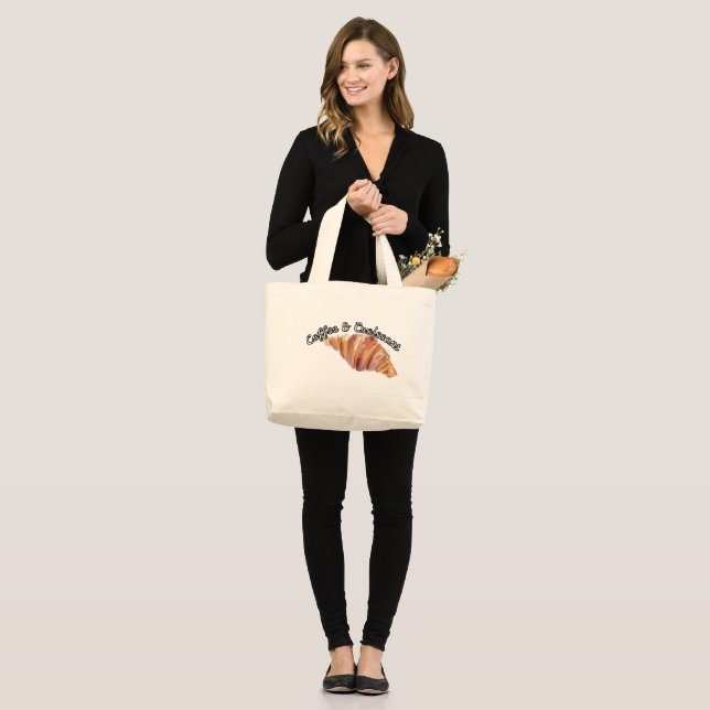 Sac fourre-tout Jumbo avec motif croissant  (Devant (modèle))