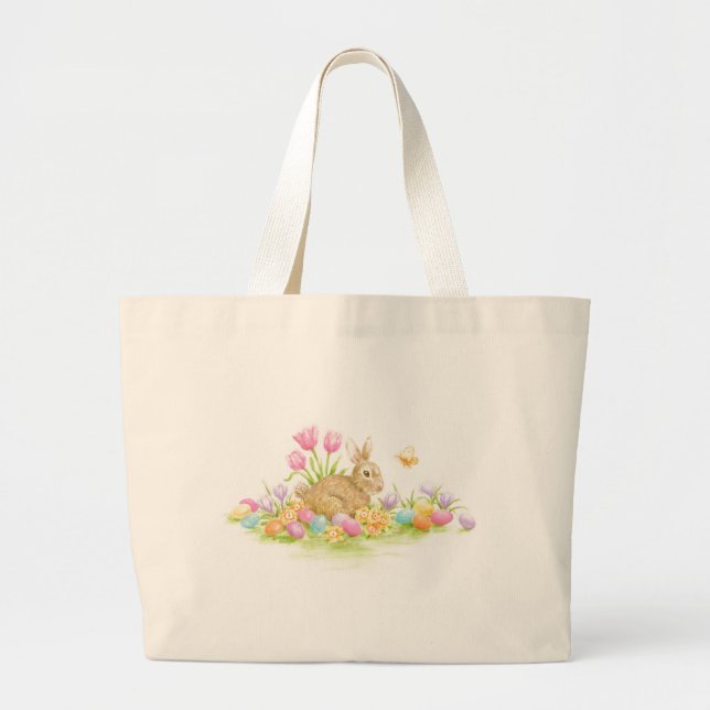 Sac fourre-tout Jumbo Bunny de Pâques (Devant)