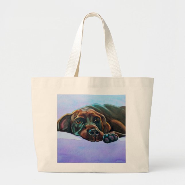 Sac fourre - tout Jumbo de chien du Labrador au ch (Devant)