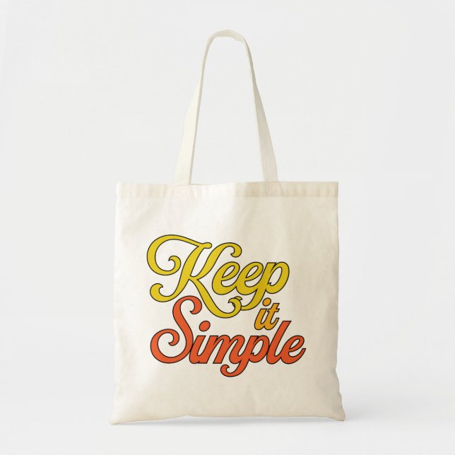 Sac fourre-tout «Keep It Simple» (Jaune) (Devant)