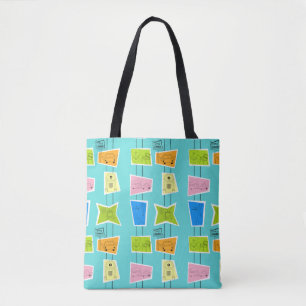 Sac fourre-tout kitsch atomique rétro