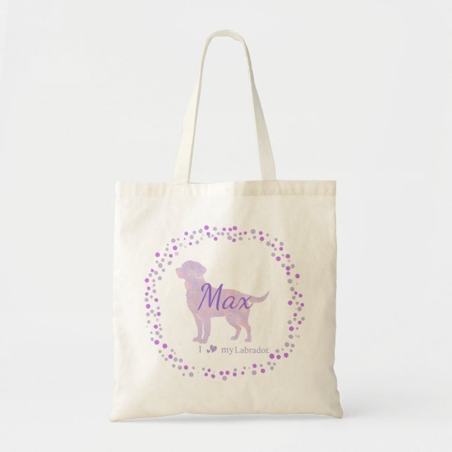 Sac fourre-tout Labrador - Cadeau Lavande personna (Devant)