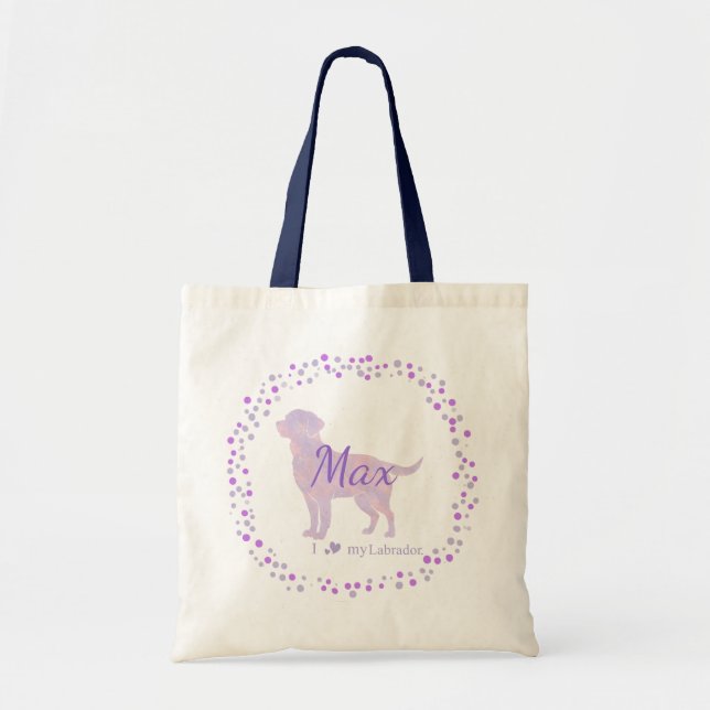 Sac fourre-tout Labrador - Cadeau Lavande personna (Devant)