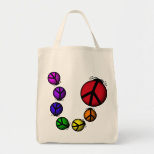 Sac fourre-tout Ladybug de la paix biologique Coul