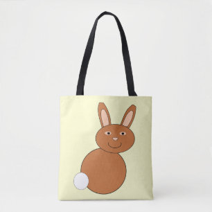 Sac fourre-tout lapin de Pâques heureux