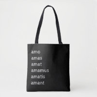 Sac fourre-tout latin, Amo amas amat 