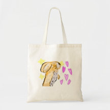 Sac fourre-tout Le lapin vous aime !