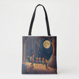Sac fourre-tout Lecture Lune