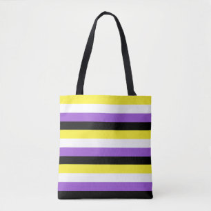 Sac fourre-tout LGBT drapeau non binaire