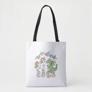 Sac fourre-tout licorne et dragon mignon pour enfa