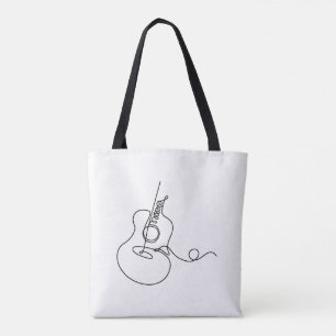 Sac fourre-tout : Line Art (Guitare)