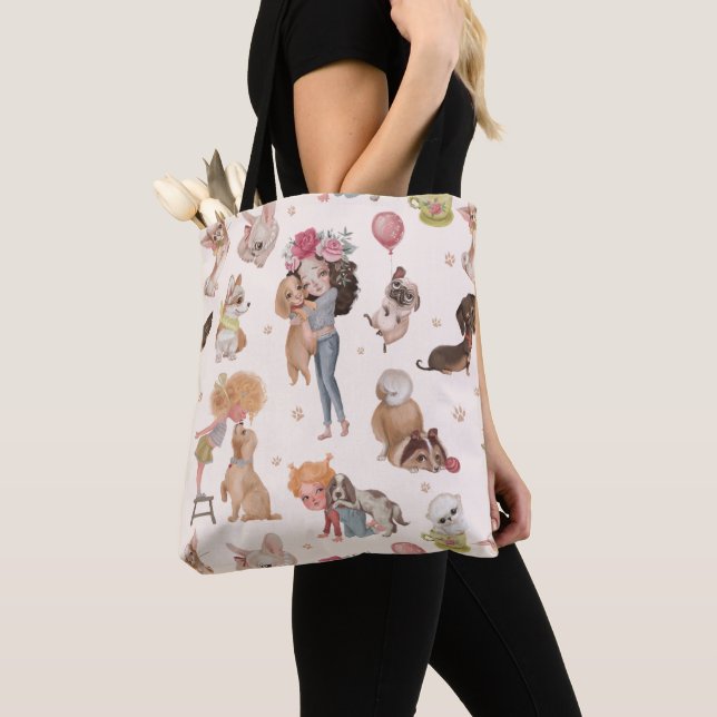Sac fourre-tout Love Dogs (De près)