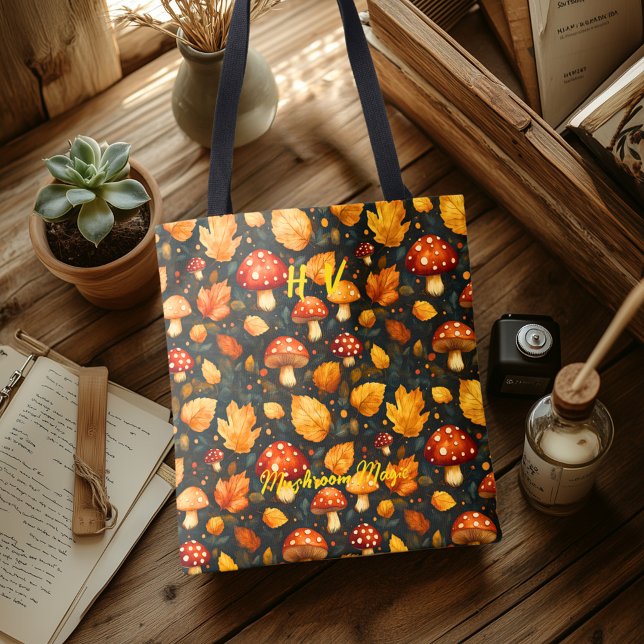 Sac fourre-tout Magie des champignons avec motif d (Créateur téléchargé)