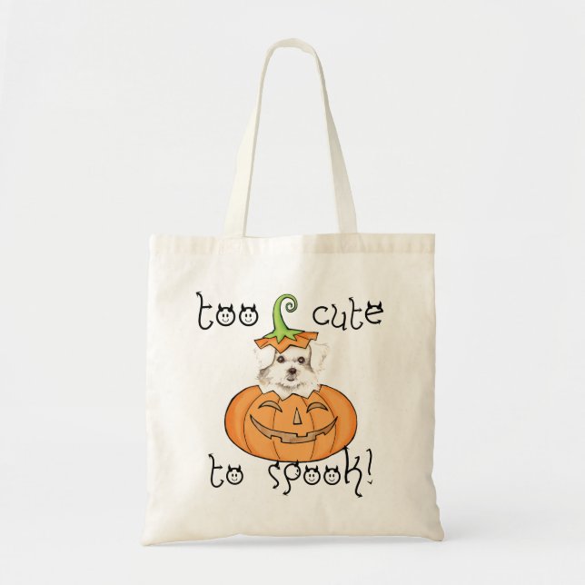 Sac fourre-tout maltais d'Halloween (Devant)