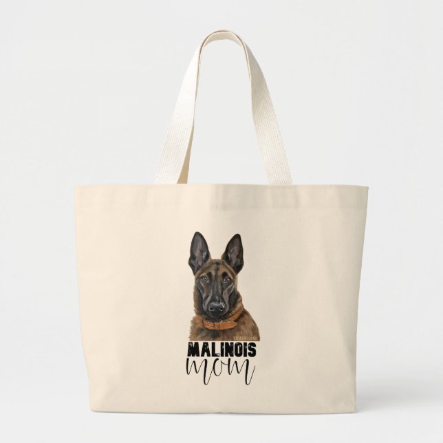 Sac fourre-tout maman Malinois belge (Devant)