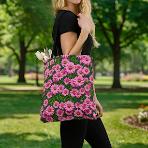Sac fourre-tout Marguerites roses