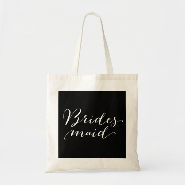 Sac fourre-tout Mariage du Bridesmaid Script (Devant)
