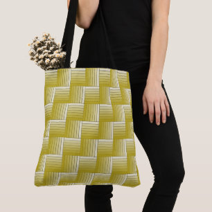 Sac fourre-tout - Maze d'illusion optique jaune la