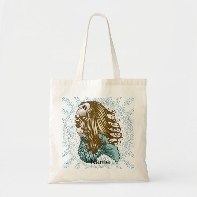 Sac fourre-tout Mermaid Mystique de Bulles (Devant)