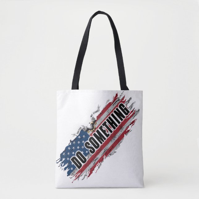 SAC FOURRE-TOUT MICHELLE OBAMA "FAIRE QUELQUE CHOS (Devant)