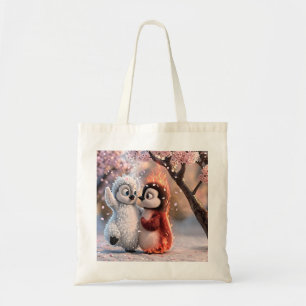 Sac fourre-tout mignon Amber & Frosty pingouin
