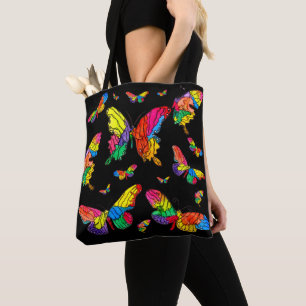 Sac fourre-tout mignon et coloré à papillons