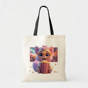 Sac fourre-tout Mignon Kitty Popcorn