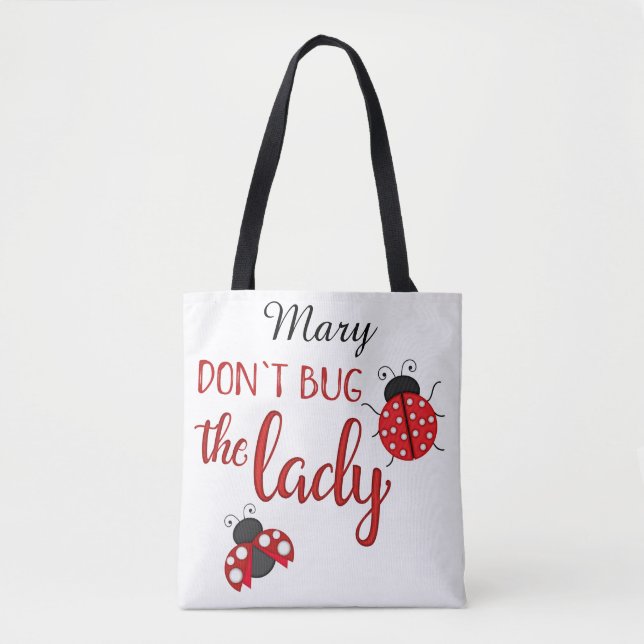 Sac fourre-tout mignon nommé fait sur commande à (Devant)