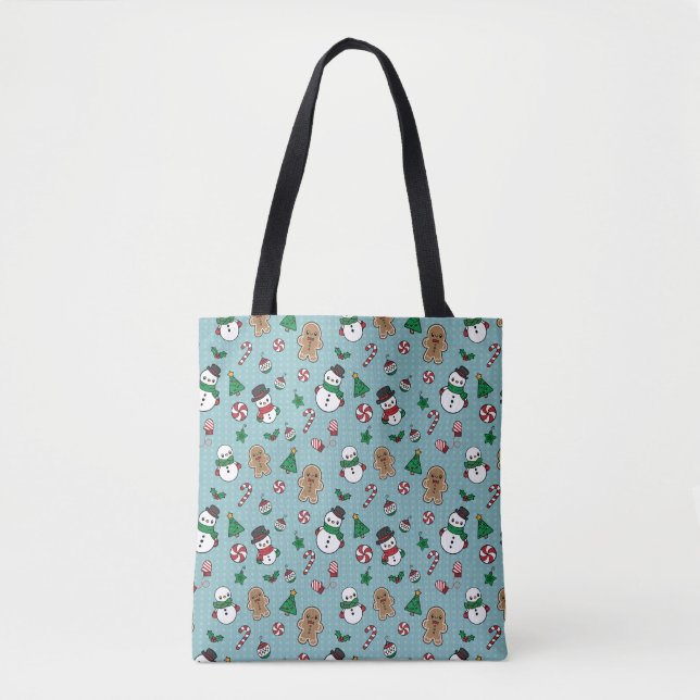 Sac fourre-tout mignon Pals de neige (Devant)