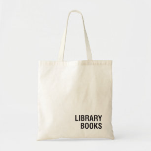 Sac fourre-tout minimaliste de livres de biblioth
