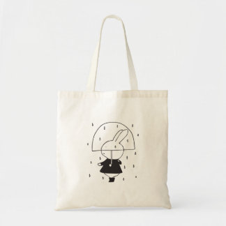 Sac fourre-tout minimaliste mignon à lapin