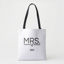 Sac fourre-tout minimaliste pour cortège de mariée