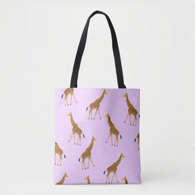 Sac fourre-tout modelé à girafe (Devant)