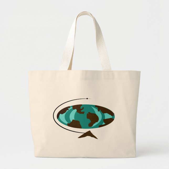 Sac fourre-tout moderne à art de globe de la (Devant)
