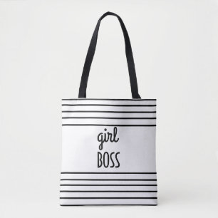 sac fourre-tout moderne chic à patron de fille