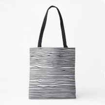 Sac fourre-tout monochrome Abstrait à trait ()