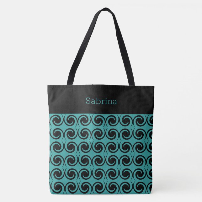 Sac fourre-tout Monogramme Chic Swirls (Devant)
