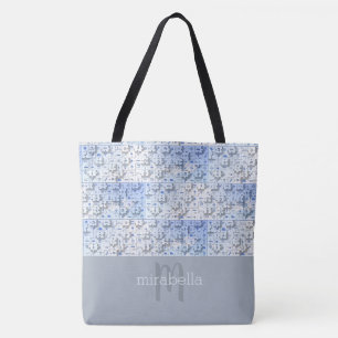 Sac fourre-tout monogrammé de pièces de puzzle mig