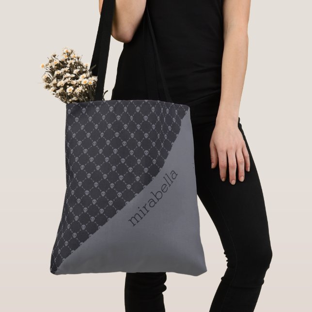 Sac fourre-tout monogramme Motif des crânes (De près)