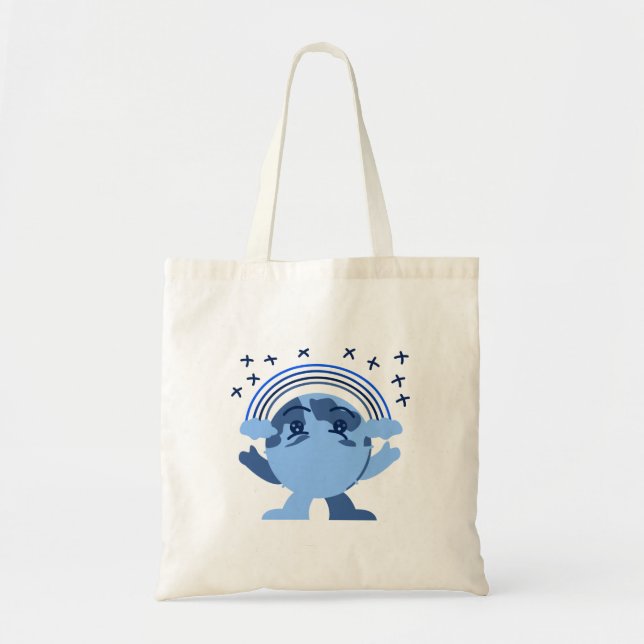 Sac fourre-tout Motif Blue Earth (Devant)