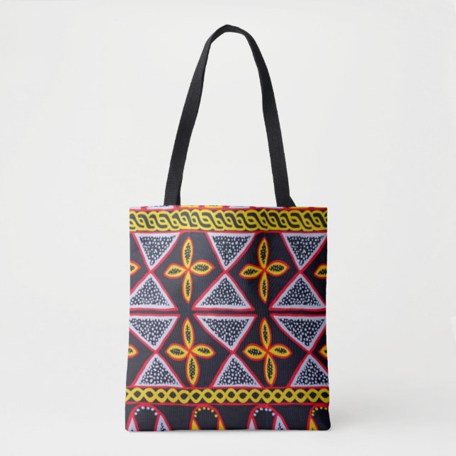 Sac fourre-tout Motif Cameroun Toghu (Devant)